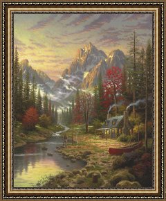 Still Life Framed Prints - The Good Life by Thomas Kinkade