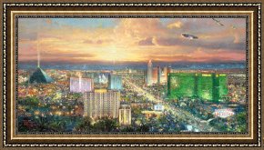 Disputation of The Holy Sacrament (la Disputa) [detail 10a] Framed Prints - Viva Las Vegas by Thomas Kinkade