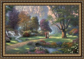 The Incredulity of Saint Thomas Framed Paintings - Walk of Faith by Thomas Kinkade