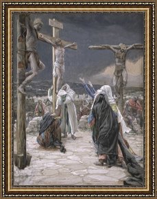 Jesus Healing The Leper Framed Prints - The Death of Jesus by Tissot