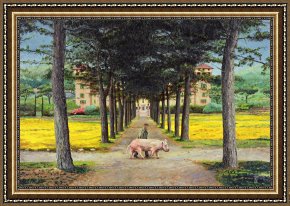 Kohler's Pig Framed Prints - Big Pig - Pistoia -Tuscany by Trevor Neal