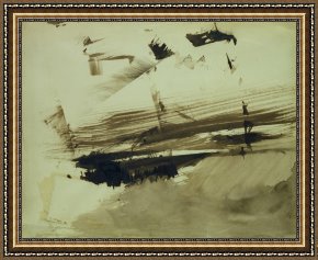 Evocation of Butterflies Framed Paintings - Evocation of an island by Victor Hugo