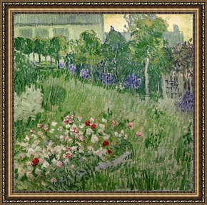 Over The Garden Wall Framed Prints - Daubigny's Garden by Vincent Van Gogh