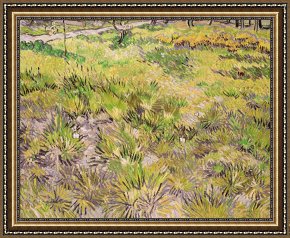 Evocation of Butterflies Framed Paintings - Meadow With Butterflies by Vincent van Gogh