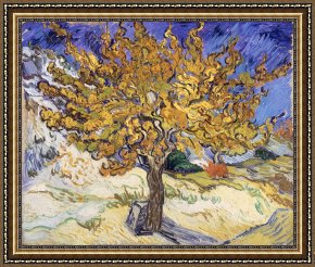 Tree Framed Prints - Mulberry Tree by Vincent Van Gogh