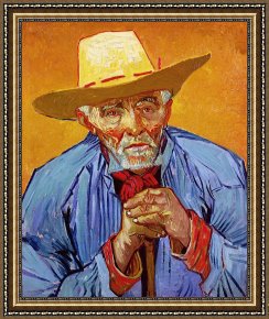 Portrait Framed Prints - Portrait of Patience Escalier by Vincent van Gogh