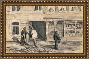 Between Geest And Marsh Framed Paintings - The Bakery In De Geest by Vincent van Gogh