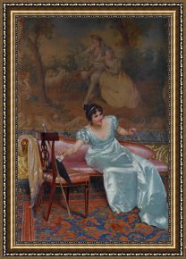 The Love Letter Framed Prints - The Love Letter by Vittorio Reggianini
