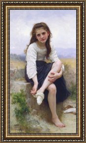 After The Bath Framed Prints - Before The Bath (1900) by William Adolphe Bouguereau