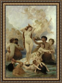 The Fairies a Scene Drawn From William Shakespeare Framed Paintings - The Birth of Venus by William Adolphe Bouguereau