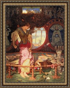 Lady Framed Prints - The Lady of Shalott by William Holman Hunt