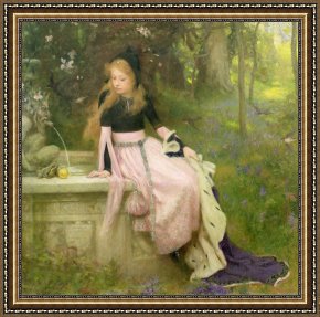 Robert Framed Prints - The Princess and the Frog by William Robert Symonds