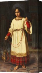 Boy Canvas Paintings - An Altar Boy by Abraham Solomon