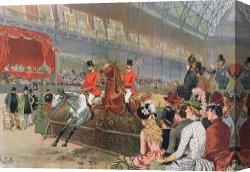 Horse Race Canvas Paintings - A Horse Race by Adrien Emmanuel Marie