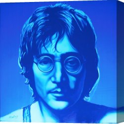 Beatles Canvas Prints - John Lennon by Agris Rautins