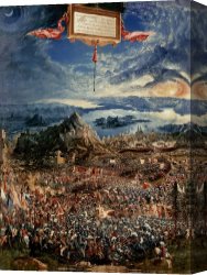 The Battle of Bannockburn Canvas Prints - The Battle of Issus by Albrecht Altdorfer