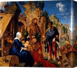 Agnus Dei Canvas Prints - Adorazione Dei Magi by Albrecht Durer