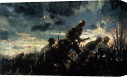 Alfred Dedreux Or De Dreux Canvas Paintings - Over the Top by Alfred Bastien