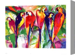Family Canvas Prints - Parrot Family by alfred gockel