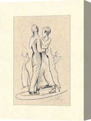 Alfred Dedreux Or De Dreux Canvas Paintings - Tango Ii by alfred gockel