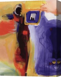 Oil Canvas Paintings - Turm Oil I by alfred gockel