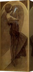 Song of The North Canvas Prints - North Star by Alphonse Maria Mucha