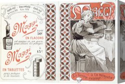 Swine, 19th Century Canvas Paintings - Advertisement for Maggi Late 19th Century by Alphonse Marie Mucha