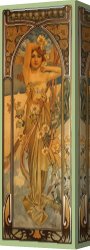 Belle Du Jour Canvas Prints - Eclat Du Jour by Alphonse Marie Mucha