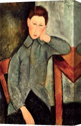Boy Canvas Paintings - The Boy by Amedeo Modigliani