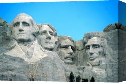 School Canvas Paintings - Mount Rushmore by American School