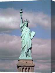 School Canvas Paintings - The Statue of Liberty by American School