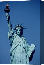 School Canvas Paintings - The Statue of Liberty by American School