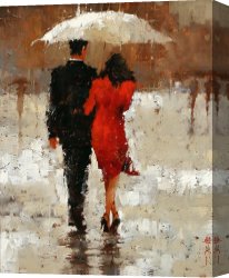Impressionism Canvas Prints - The Anniversary by Andre Kohn