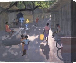 The Feathered Fan Canvas Prints - Fan Seller by Andrew Macara