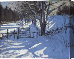 The Brandenburg Gate Berlin Canvas Paintings - Gate near Youlgreave Derbyshire by Andrew Macara