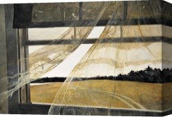 African Keeping a Horse at The Side of a Sea Canvas Paintings - Wind From The Sea 1947 by andrew wyeth