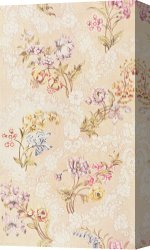 Cubist Lilies Canvas Prints - Floral design with peonies lilies and roses by Anna Maria Garthwaite