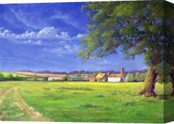 Home Canvas Paintings - Home Field by Anthony Rule