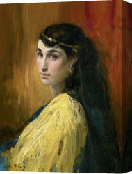 Belle Du Jour Canvas Prints - La Belle Orientale by Antoine Vollon