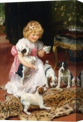 Hot Quartet Canvas Prints - Too Hot by Arthur John Elsley