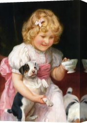 Hot Quartet Canvas Prints - Too Hot Detail by Arthur John Elsley