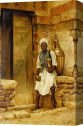 Nubian Horseman at The Gallop Canvas Paintings - A Nubian Boy by Arthur Von Ferraris