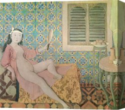 Room Canvas Paintings - The Turkish Room 1963 by Balthasar Klossowski De Rola Balthus