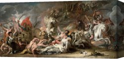 Horse Race Canvas Paintings - Death on the Pale Horse by Benjamin West