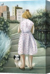 Home Canvas Paintings - Home Study by Caroline Jennings