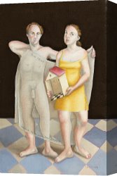 Untitled C.1951 Canvas Prints - Untitled Study by Caroline Jennings