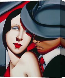 Eve Canvas Paintings - Adam and Eve by Catherine Abel