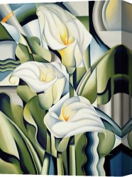 Cubist Lilies Canvas Prints - Cubist lilies by Catherine Abel
