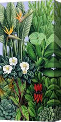 Catherine Abel Canvas Paintings - Foliage II by Catherine Abel