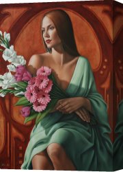 Catherine Abel Canvas Paintings - Grace by Catherine Abel